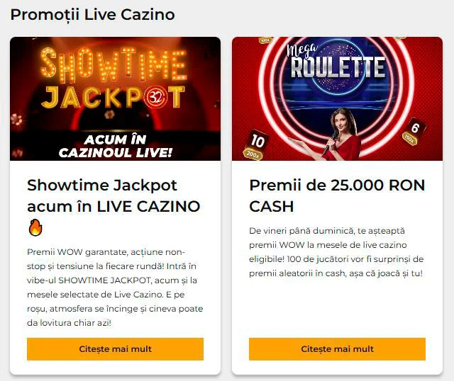 Bonusuri cazinou live 32 rosu